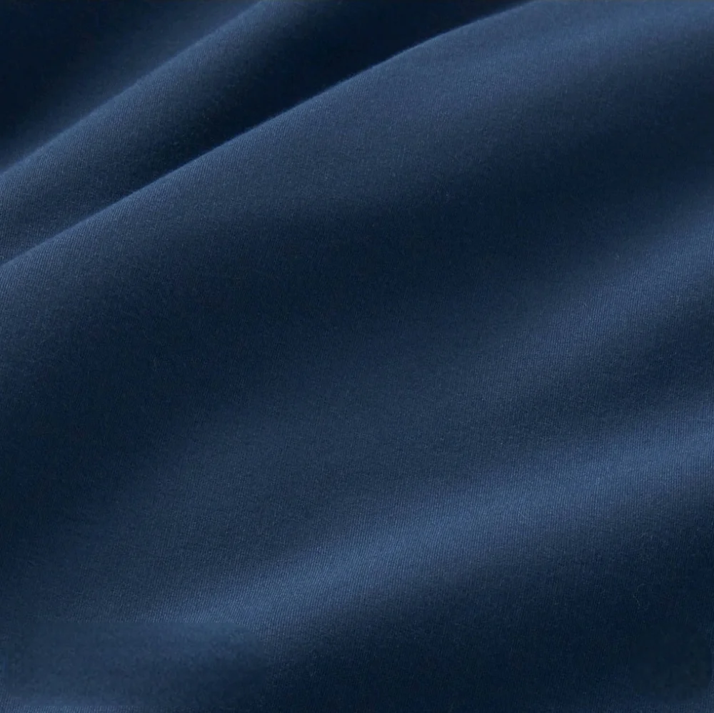 Threshold Full 300 Thread Count Ultra Soft Flat Sheet Dark Blue